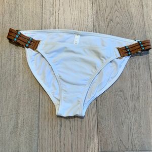 White bathing suite bottoms